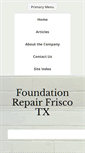 Mobile Screenshot of foundationrepairfriscotx.com